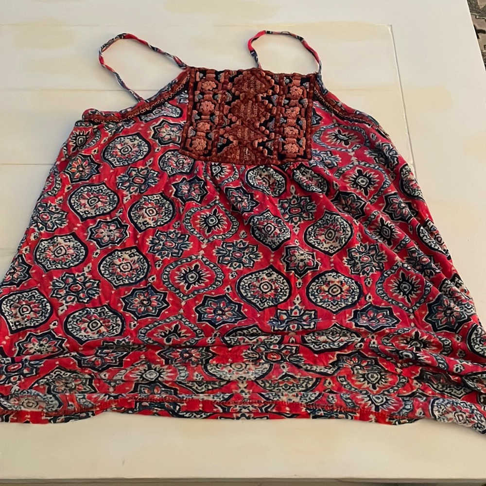 Lucky brand tribal tank top
